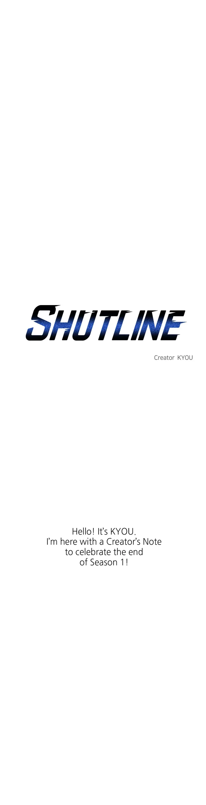 Shutline [Official] - Creator's Note manhwa
