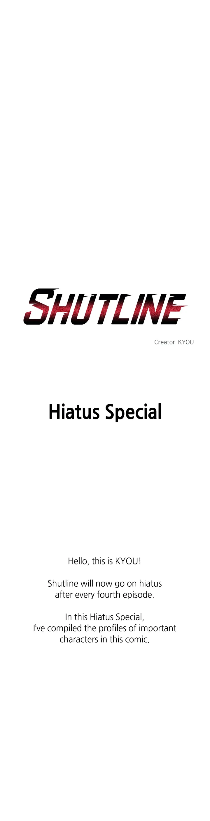 Shutline [Official] - Hiatus Special manhwa