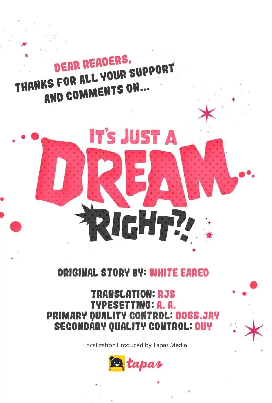 It’s Just a Dream…Right?! - 〖Special Announcement〗 manhwa