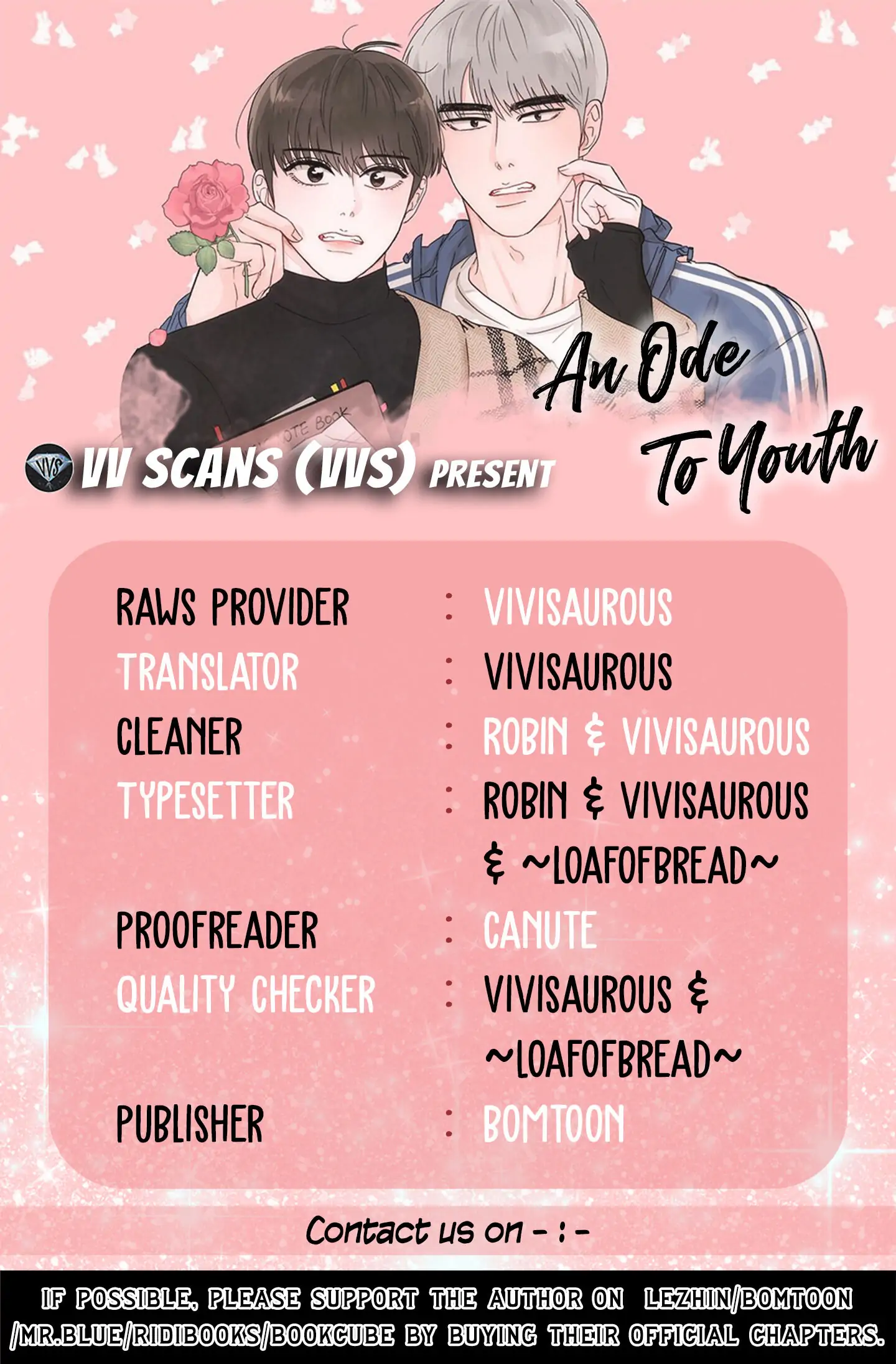 An Ode To Youth - Chapter 1 manhwa