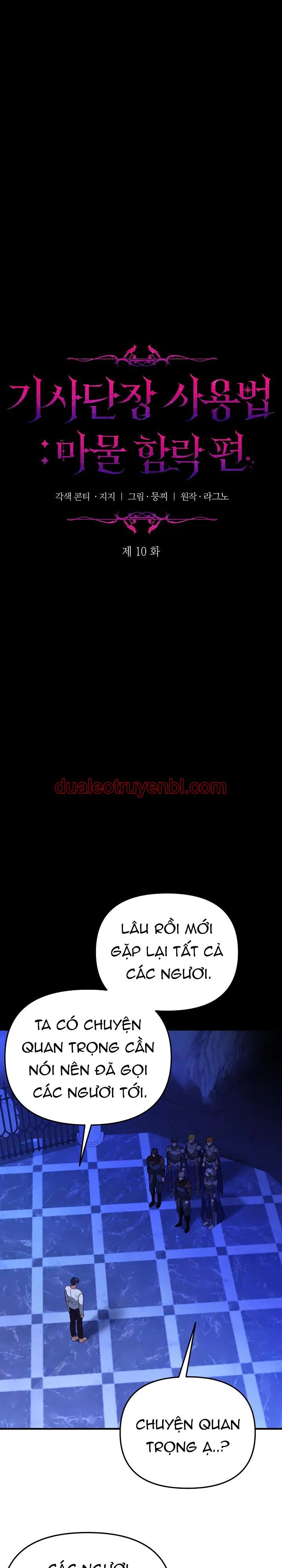 Cách sử dụng Đoàn trưởng Hiệp sĩ: Chương Chinh phạt Ma vật - Chapter 10 H manhwa