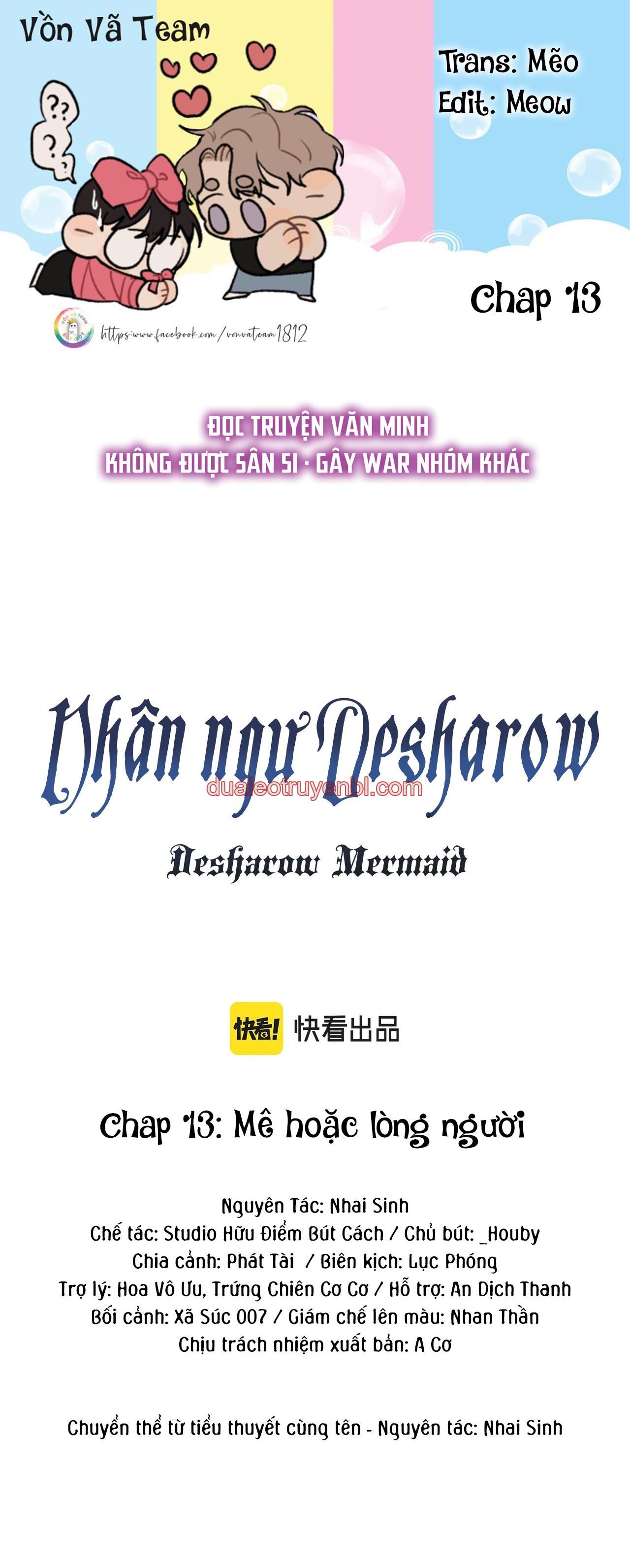 Nhân Ngư Desharow - Chapter 13 manhwa
