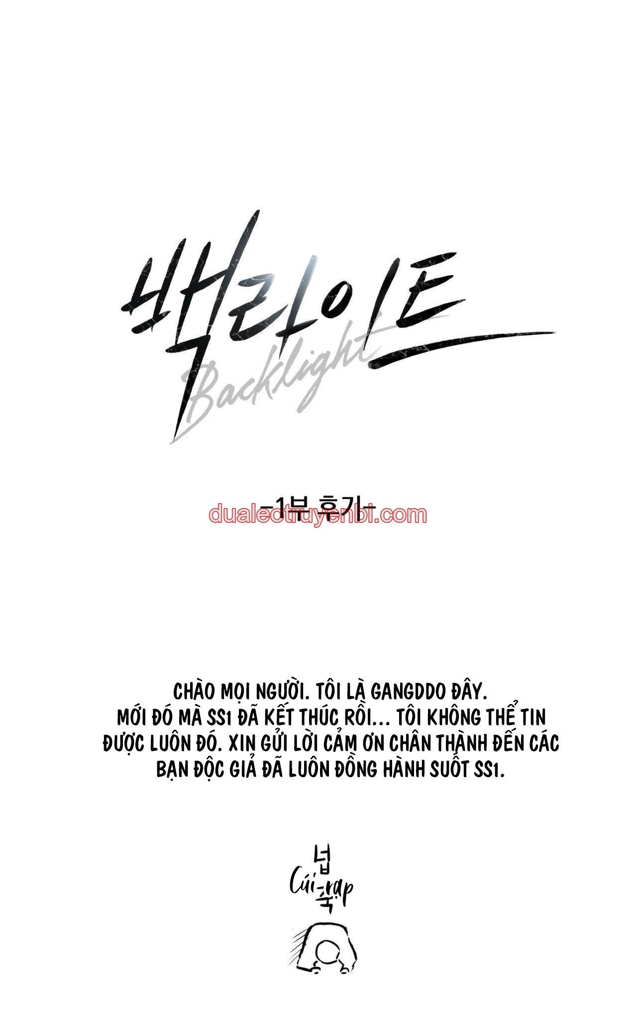 ĐÈN NỀN - Chapter 32.1  hậu kì manhwa