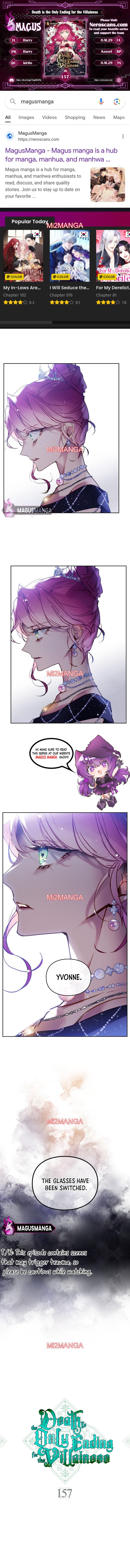 Death Is The Only Ending For The Villainess - Chapter 157 manhwa