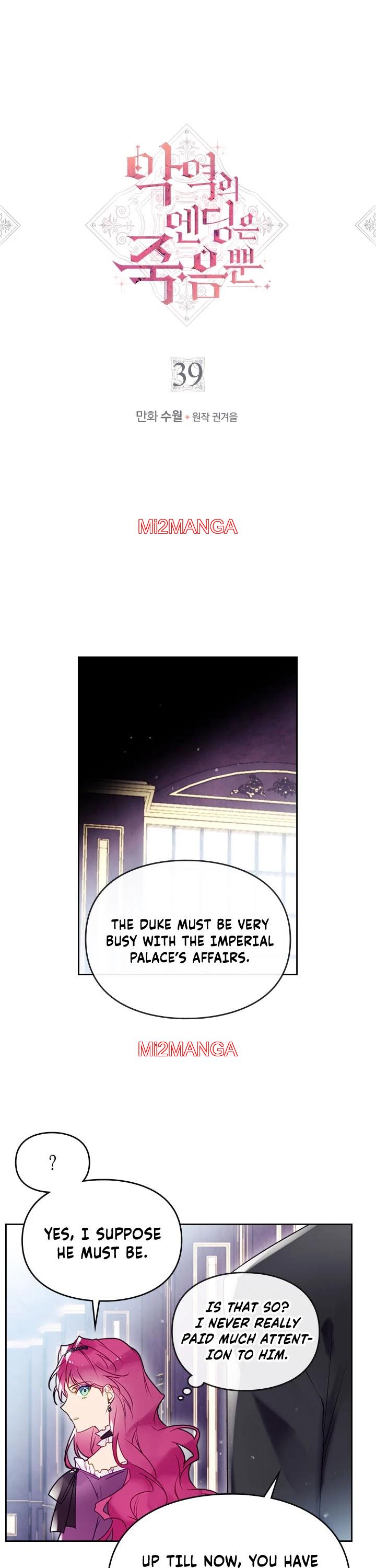 Death Is The Only Ending For The Villainess - Chapter 39 manhwa