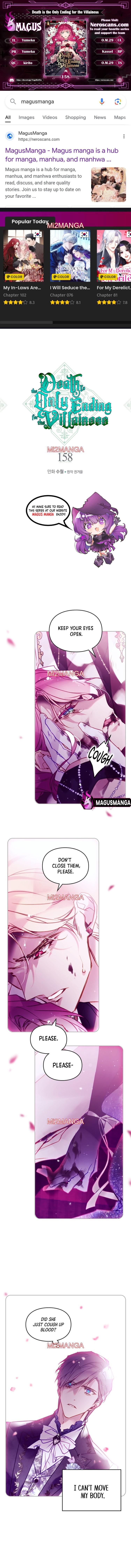Death Is The Only Ending For The Villainess - Chapter 158 manhwa