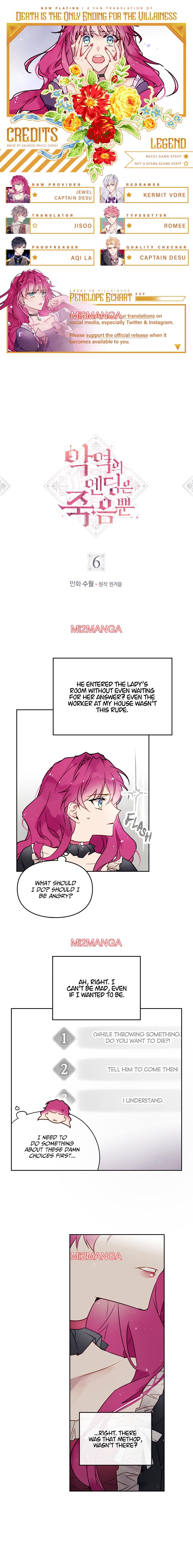 Death Is The Only Ending For The Villainess - Chapter 6 manhwa
