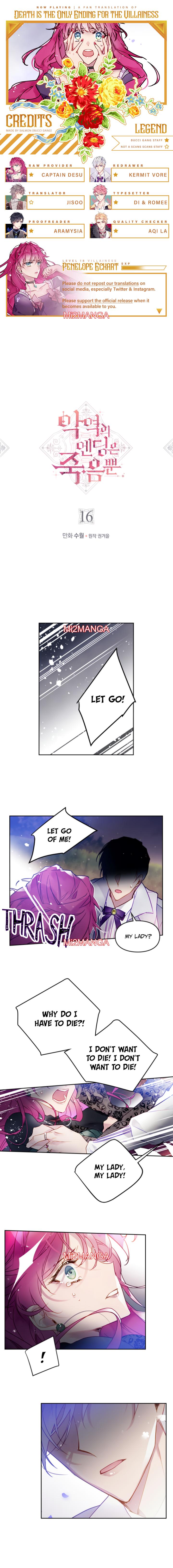 Death Is The Only Ending For The Villainess - Chapter 16 manhwa