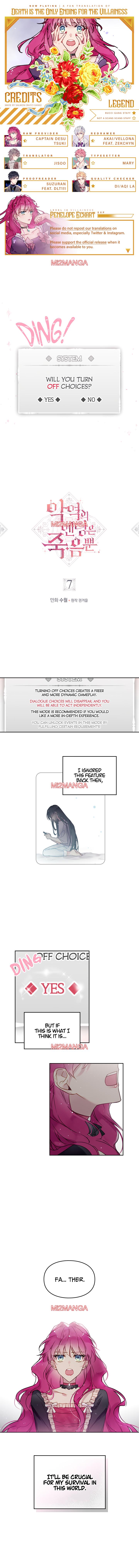 Death Is The Only Ending For The Villainess - Chapter 7 manhwa
