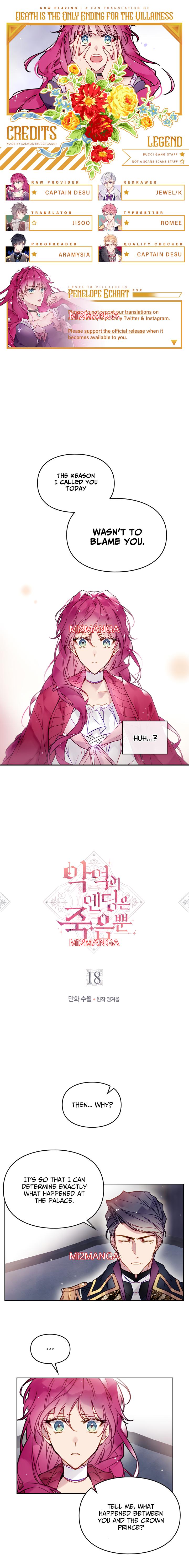 Death Is The Only Ending For The Villainess - Chapter 18 manhwa